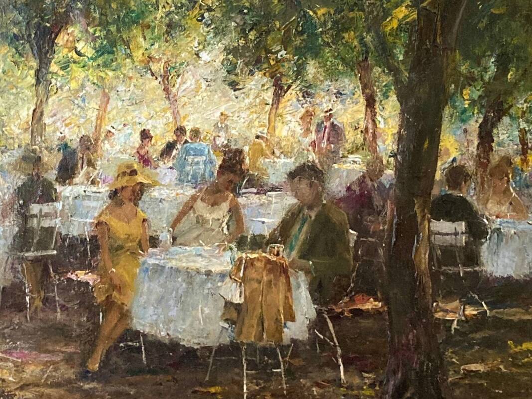 Im Cafégarten (Otto Pippel)